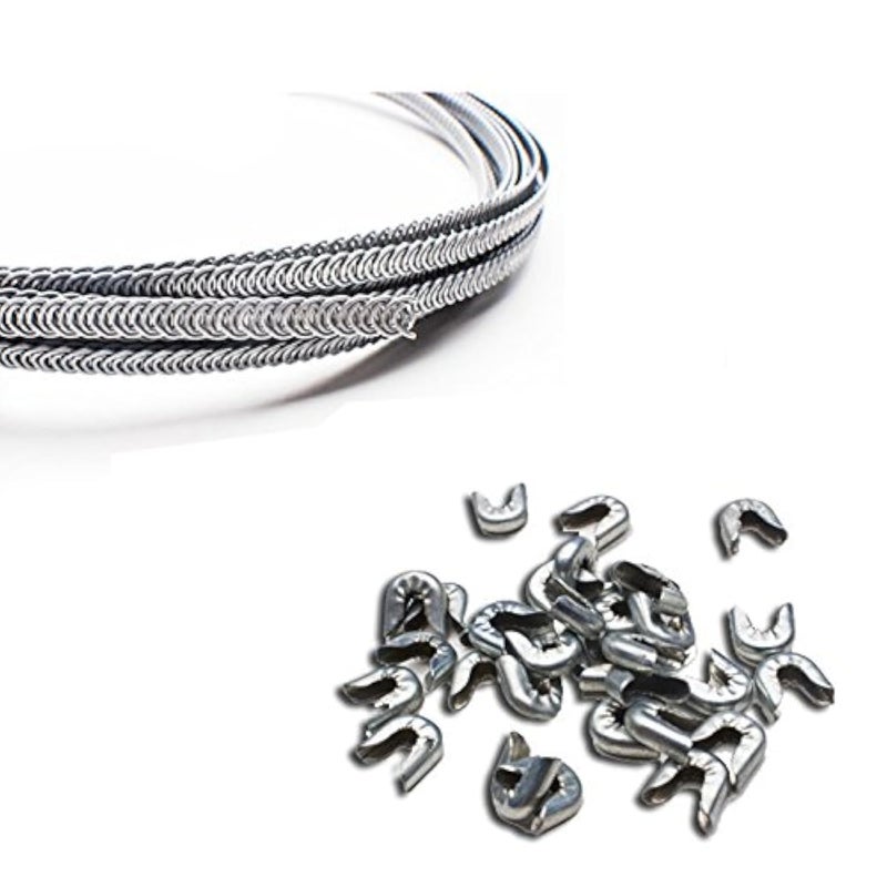 item4ever Spiral Metal Boning - 10 Yard 3/16" + 24 Tips - Image 1